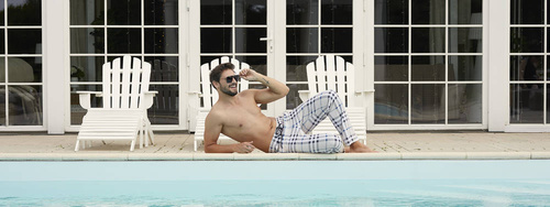 Spodnie piżamowe Gilbert Italian Fashion - druk