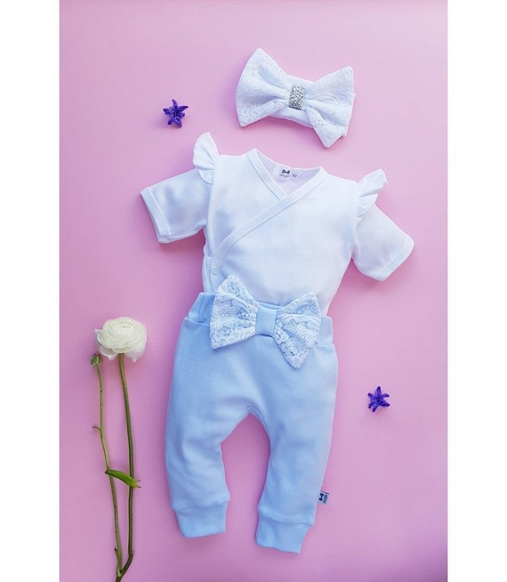 Princess Opaska z kokardką 0716K Marija - biały