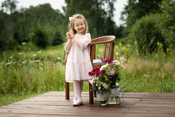 Sukienka dziewczęca Charlotte Pinokio - fiolet