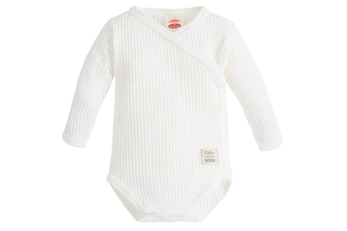 Body dzidziuś z długim rękawem "Natural Harmony" Makoma ecru