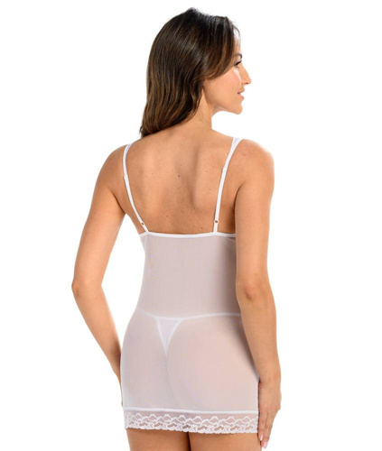 Siateczkowa Koszula Nocna Herty Teyli - biały