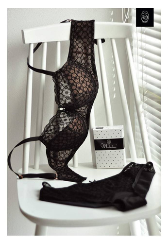 Biustonosz półusztywniany 01082 Swing Mediolano czarny