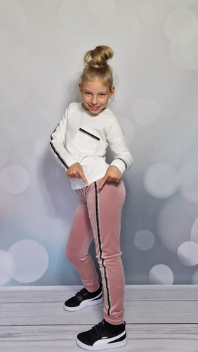 Bluzka z długim rękawem Nice Bambarillo ecru-czarny 