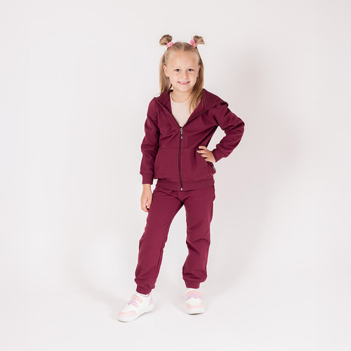 Bluza z kapturem Nicol Alisa 217273 – bawełna, burgund