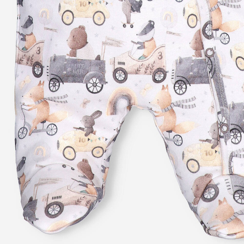 Kombinezon z kapturem Cute Cars Nini druk