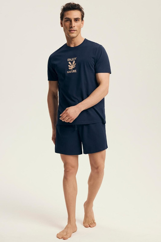 Henderson Legend Core 43462 – piżama męska bawełniana, krótki rękaw, eleganckie opakowanie