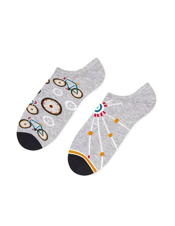 Skarpety męskie Asymetryczne 009 More - 019 szary jasny melanż