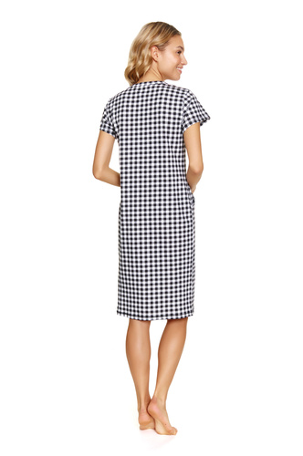 TM.5271 Koszula Nocna ciążowa i do karmienia Doctor Nap - black check