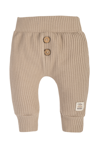 Spodnie niemowlęce dresowe "Natural Waffel" Makoma stone