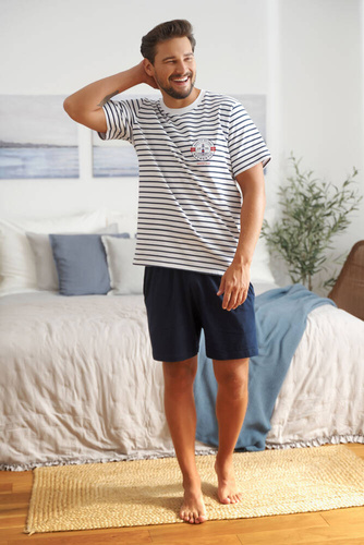 PMB.5351 Piżama Męska Doctor Nap - marine