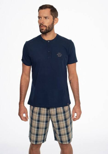 Piżama Męska 41294 Ethos  Henderson - granatowa