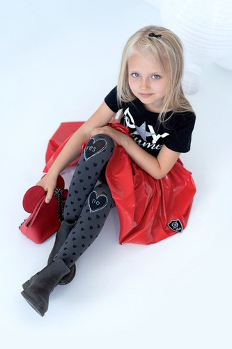 1922 Yes/No 3D 40 den Rajstopy dziewczęce  Knittex bianco