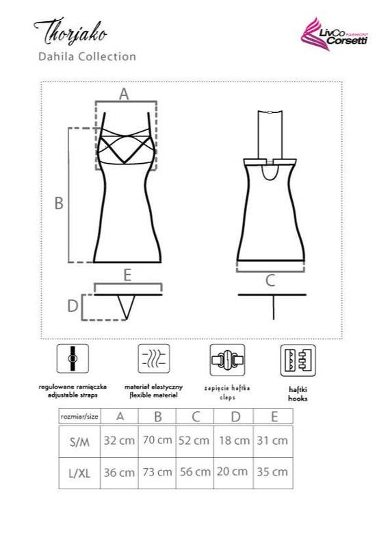 Komplet dwuczęściowy Thorjako LivCo Corsetti Fashion