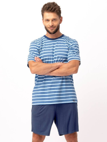 Piżama Męska MNS 364 Key - niebieski