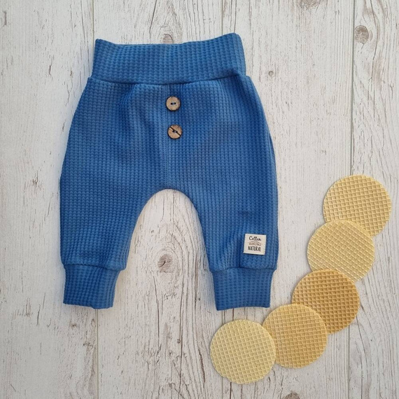 Spodnie niemowlęce dresowe "Natural Waffel" Makoma denim