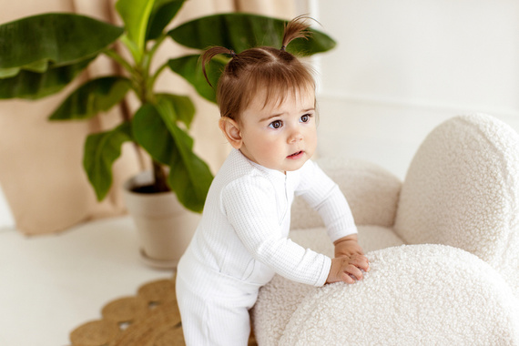 Półśpioch niemowlęcy "Natural Waffel" Makoma white