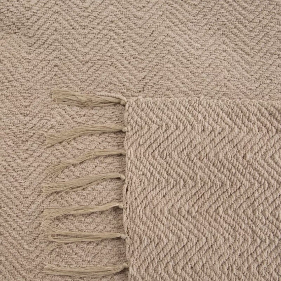 Koc narzuta z frędzlami Milo Eurofirany beżowy