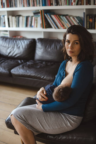 Bluzka ciążowa i do karmienia Tummy Milk&Love poseidon