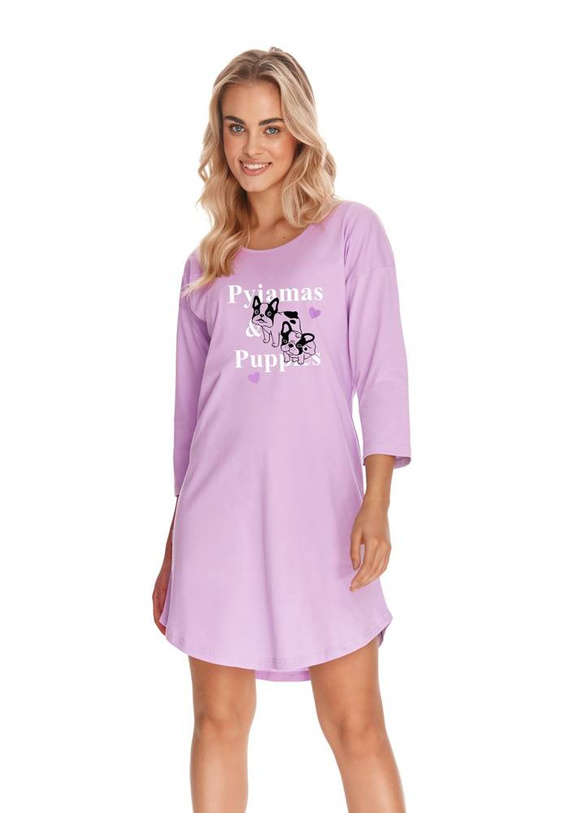 Koszula Nocna 2776 Ida Taro-szary melanż