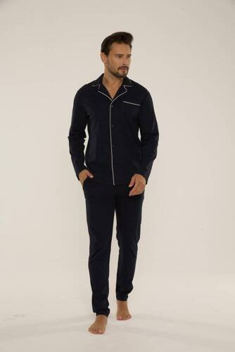 Piżama Męska 729 Norberto De Lafense - granat