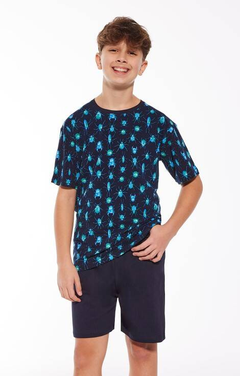 Piżama chłopięca 335/114 Beetles Cornette granatowy