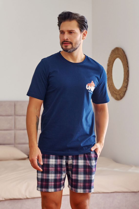 PMB.7201 Piżama Męska Doctor Nap - navy blue
