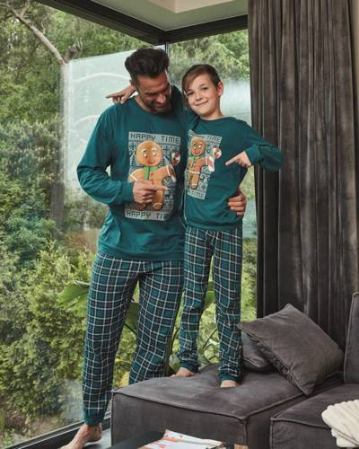 Piżama chłopięca 593/153 966/153 Cookie 4 Cornette - zielony