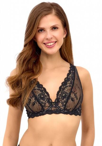 Biustonosz miękki bralette 2511 Lupoline-czarny