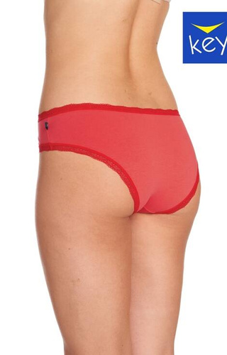 Figi damskie 2-pak LPN 709 A22 Key czerwony-szary