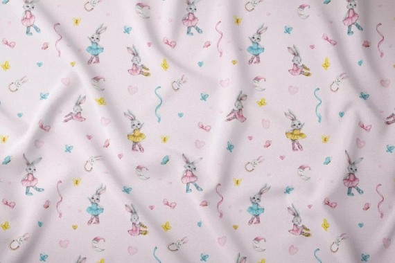 Pościel dziecięca 3810 A Kraina Snów bawełniana królik balet Karo