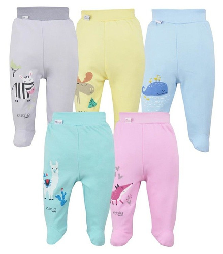 Półśpiochy bawełniane "HAPPY BABY" Koala żółte