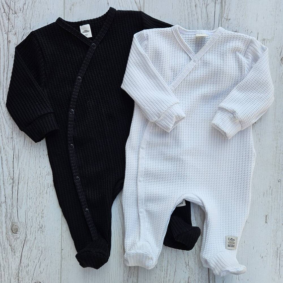 Pajacyk niemowlęcy "Natural Waffel" Makoma white