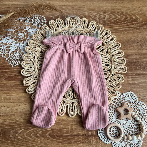 Półśpiochy niemowlęce PGAG006 EkoBaby Mamatti - różowy