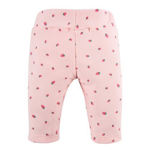 Legginsy bawełniane Strawberry & Love Eevi - koralowe