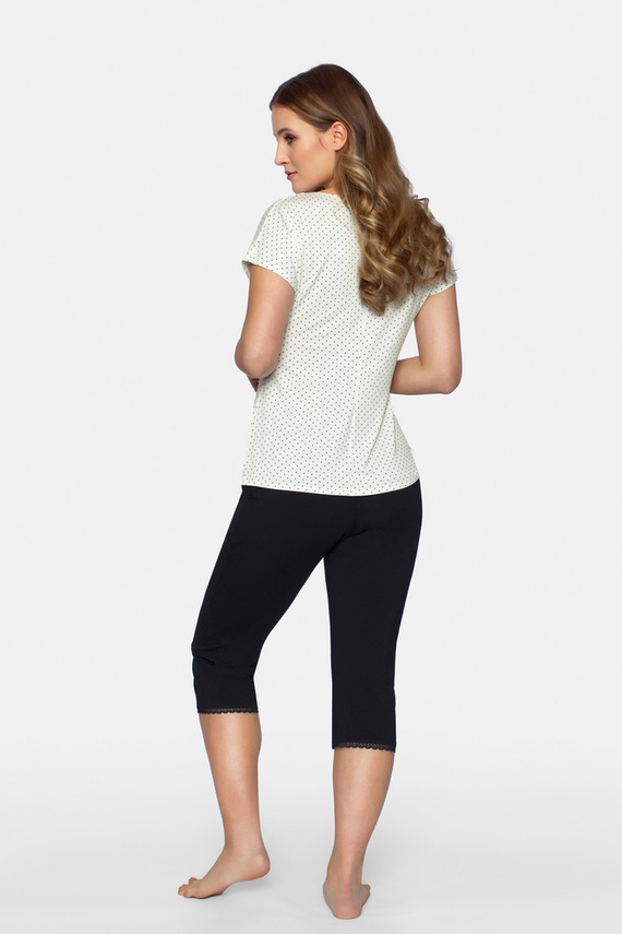 Piżama Damska Cleo Babella - ecru