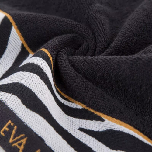 Ręcznik Eva Minge Eva 22 pantera zebra Eurofirany czarny 