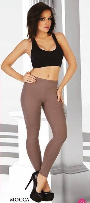 Legginsy długie 867 De Lafense - mocca