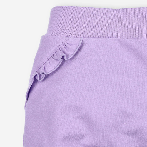 Spodnie dresowe z bawełny organicznej Nini liliowy 