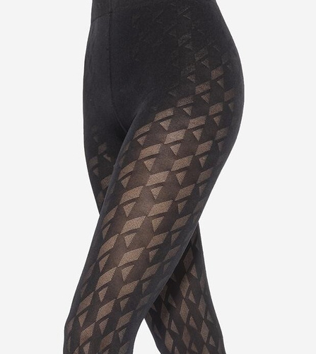 Loretta 155 Gatta – rajstopy wzorzyste, geometryczny deseń, 50 den