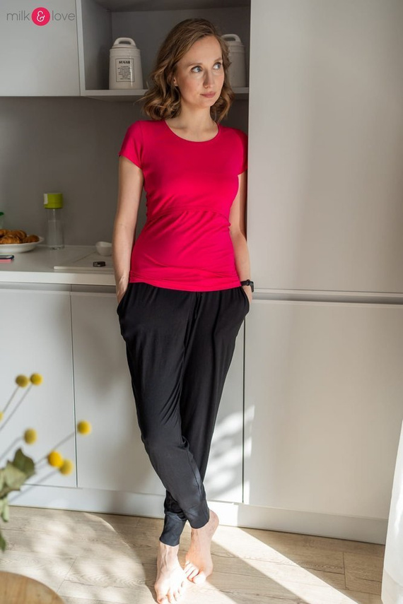 Joggersy spodnie ciążowe Milk&Love czarny