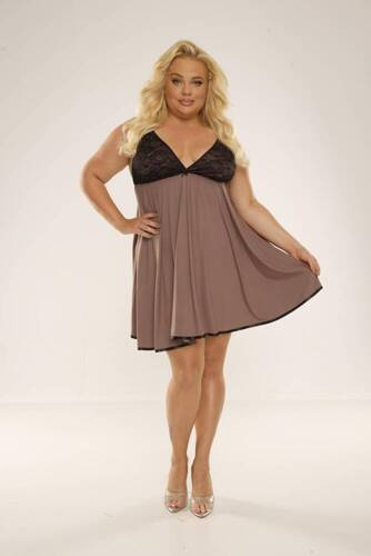 Koszula nocna 713 Cloche Forex - mocca