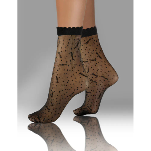 Skarpetki damskie Sesto Senso wzór 09 Milano/Paris