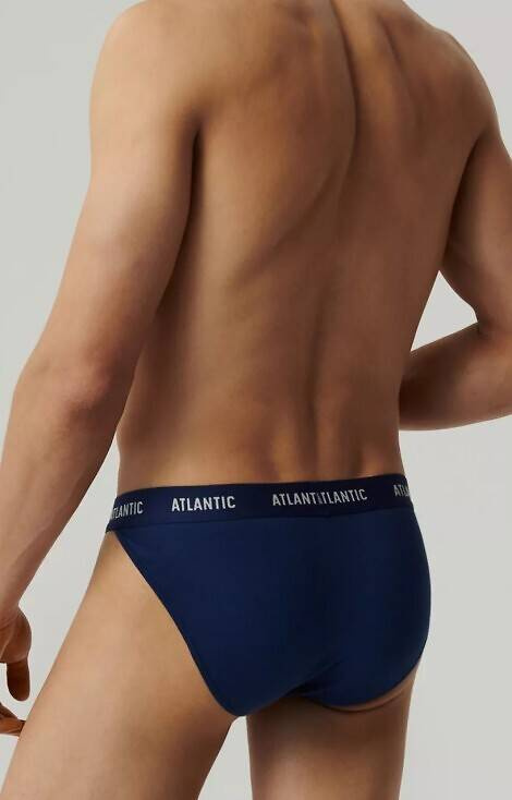 Slipy męskie 3MP-1576 A'3 Atlantic- granatowy-niebieski-khaki