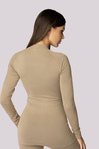 Koszulka termoaktywna damska dłiugi rękaw Alpha Spaio sand