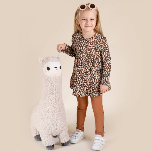 171275 Mia Legginsy dresowe Nicol - brązowy