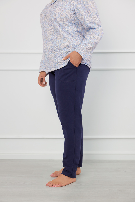 Piżama Damska długi rękaw, długie spodnie Jowita Italian Fashion