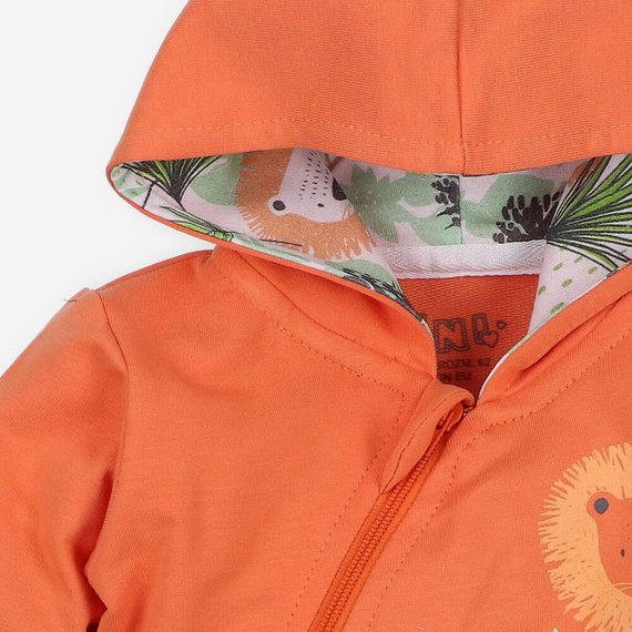 Bluza z bawełny organicznej Lion Nini zielony