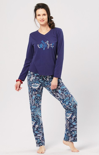 Piżama Damska LNS 793 Key  granatowy
