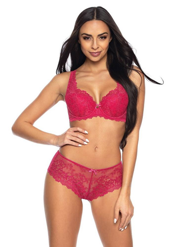  Biustonosz Usztywniany Big M-053/22 Carmela Mat rubinowy czerwony