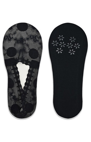 SN050 Baleriny stopki damskie Noviti - czarne